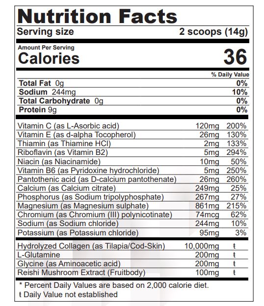 HYDRAGLOW Collagen + Electrolyte + Reishi Powder